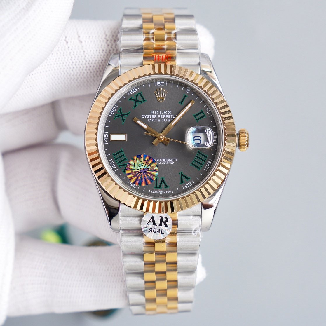 DATEJUST 41MM WIMBLEDON DIAL JUBILEE BRACELET