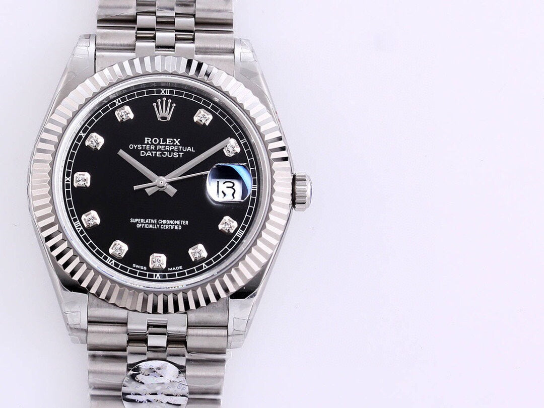 DATEJUST 41MM STAINLESS STEEL DIAMOND NUMERALS