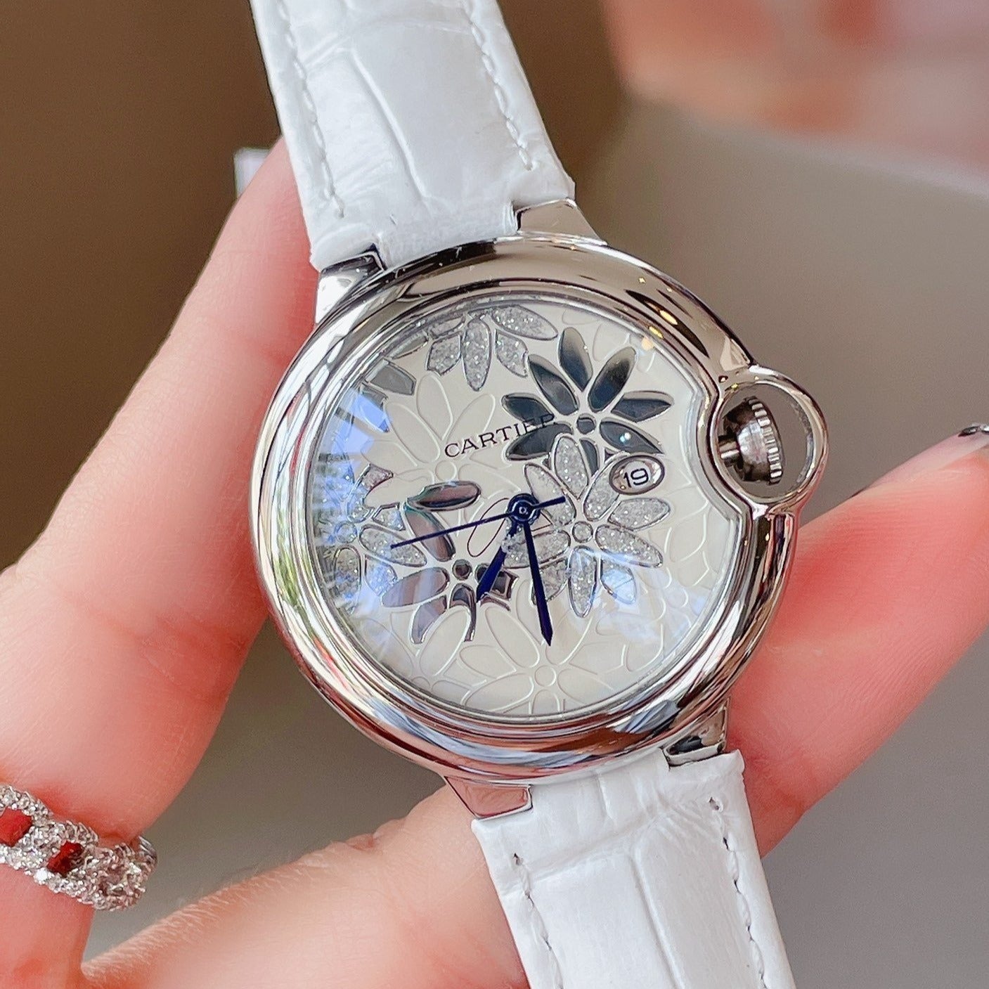 Panthere De Cartie Quartz Pink Gold Case