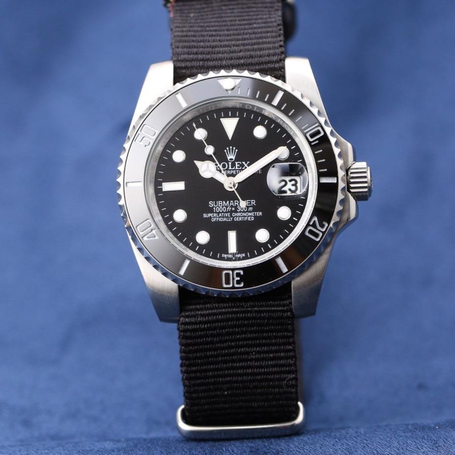 SUBMARINER DATE 40 CERAMIC BEZEL TEXTILE