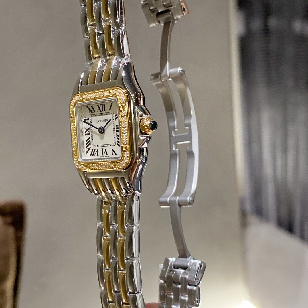 Panthere De Cartie Quartz Pink Gold Case