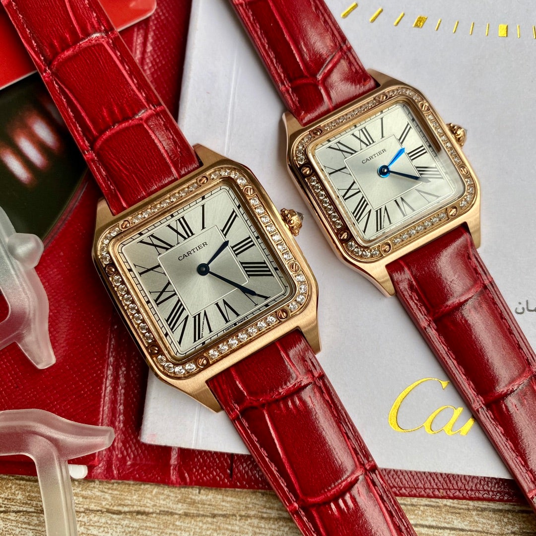 Panthere De Cartie Quartz Pink Gold Case