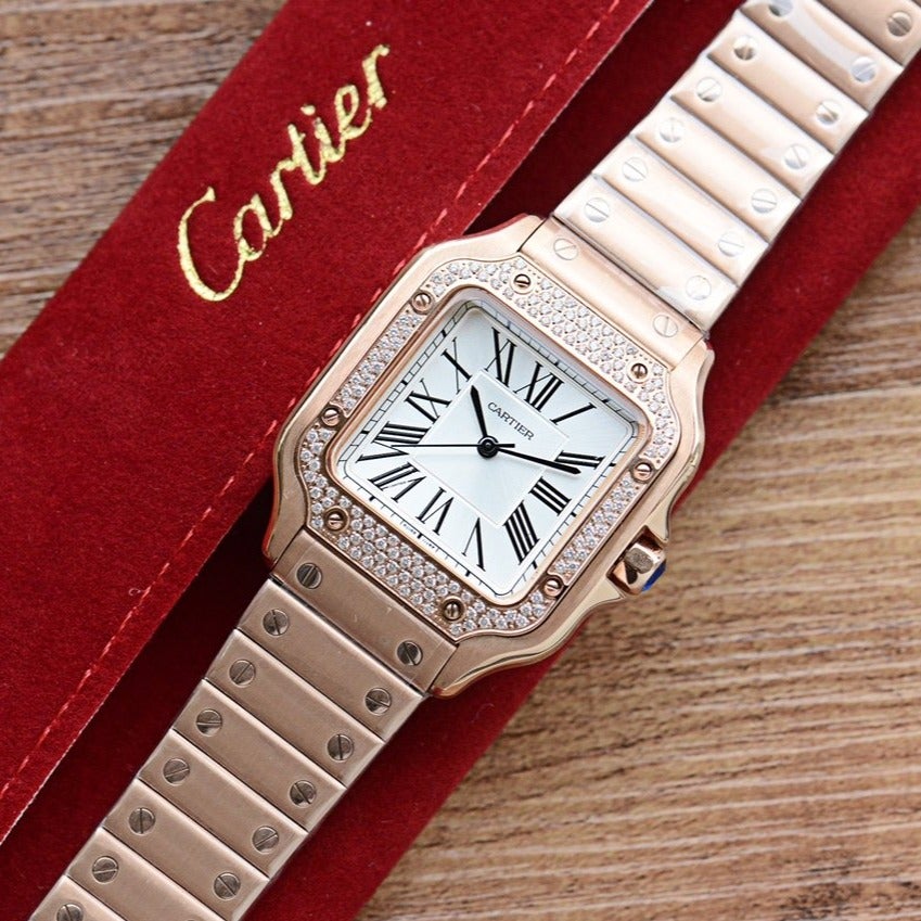 Panthere De Cartie Quartz Pink Gold Case