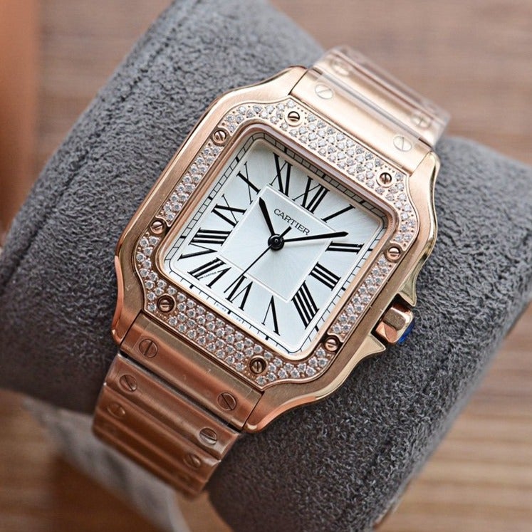 Panthere De Cartie Quartz Pink Gold Case