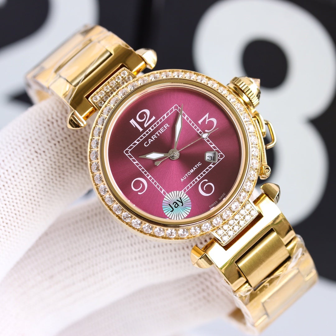 Panthere De Cartie Quartz Pink Gold Case