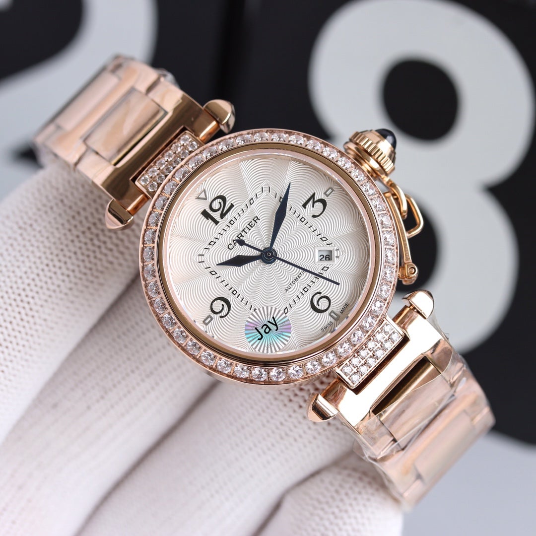 Panthere De Cartie Quartz Pink Gold Case