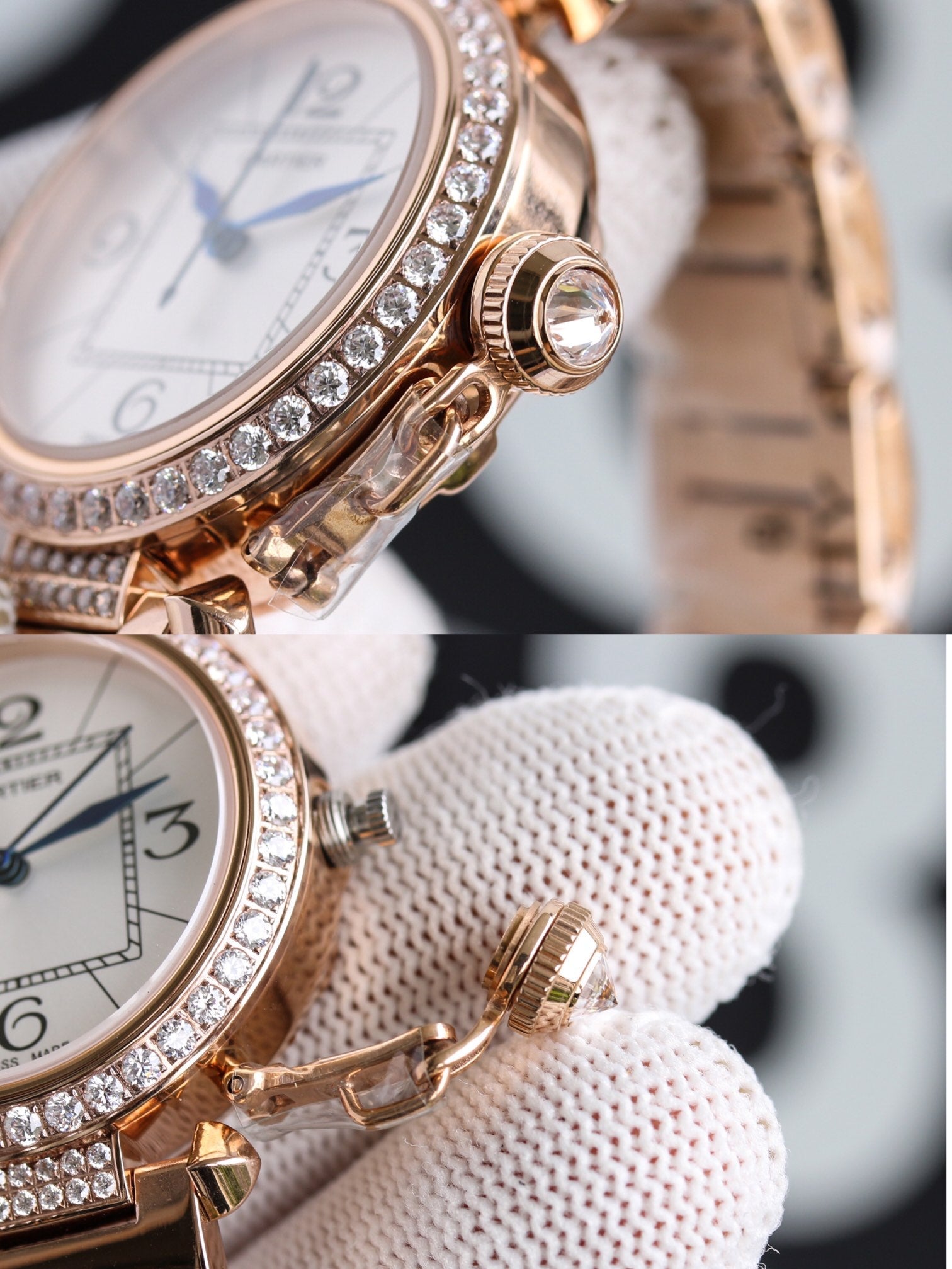 Panthere De Cartie Quartz Pink Gold Case