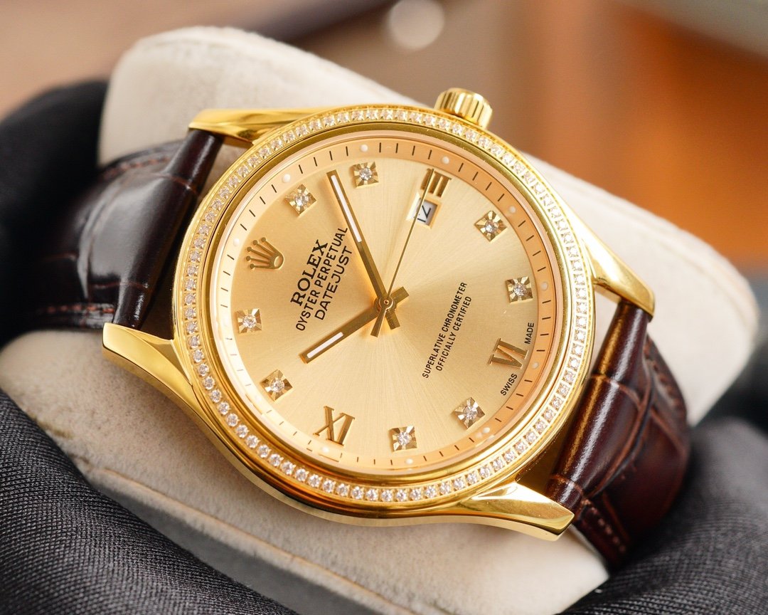 DATEJUST 41MM GOLD DIAMOND BEZEL