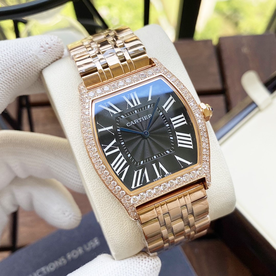 Panthere De Cartie Quartz Pink Gold Case