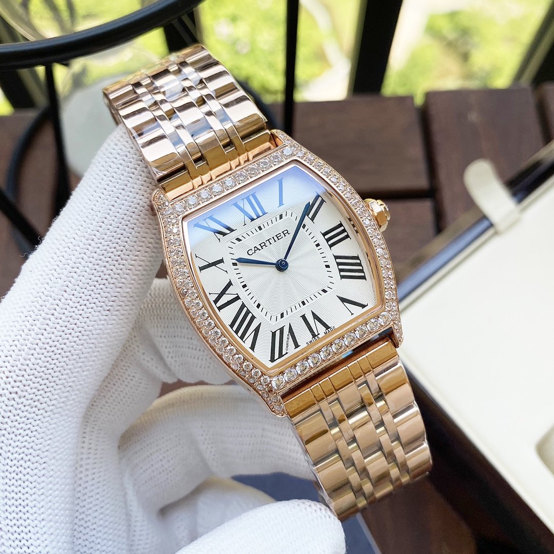 Panthere De Cartie Quartz Pink Gold Case