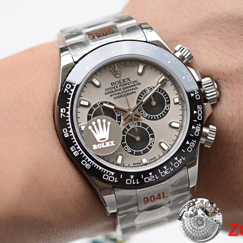 DAYTONA 40MM BLACK CERAMIC GREY DIAL