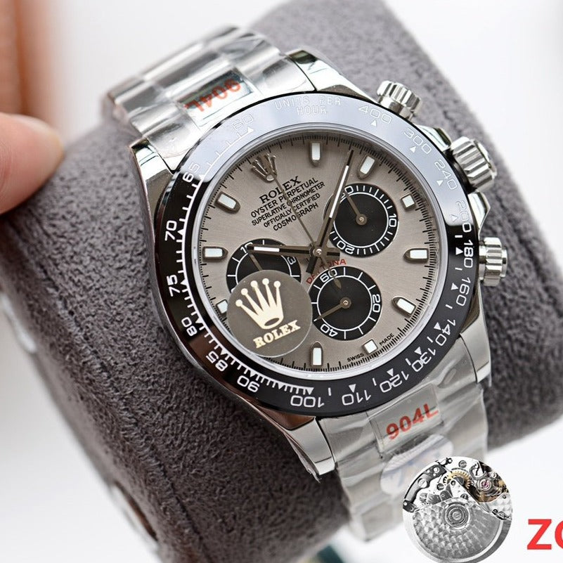 DAYTONA 40MM BLACK CERAMIC GREY DIAL