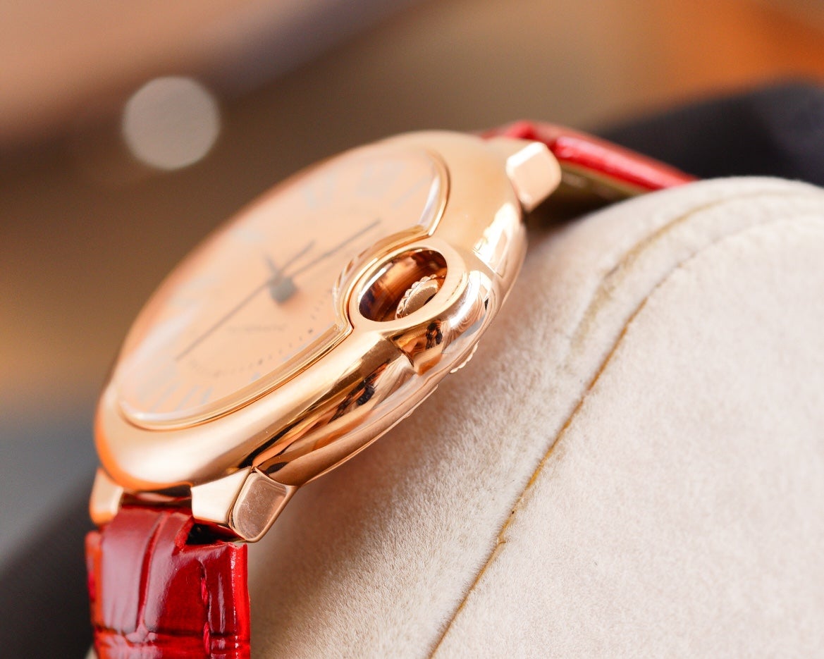 Panthere De Cartie Quartz Pink Gold Case