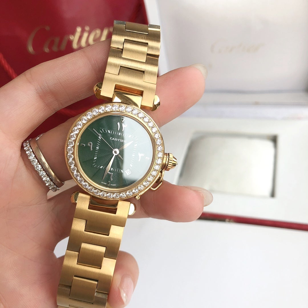 Panthere De Cartie Quartz Pink Gold Case