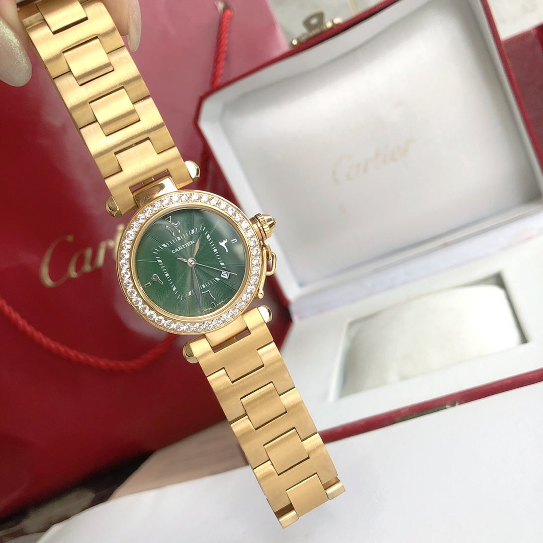 Panthere De Cartie Quartz Pink Gold Case