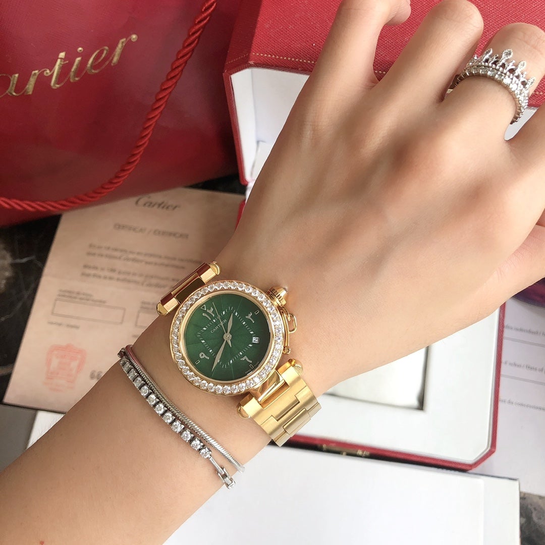 Panthere De Cartie Quartz Pink Gold Case