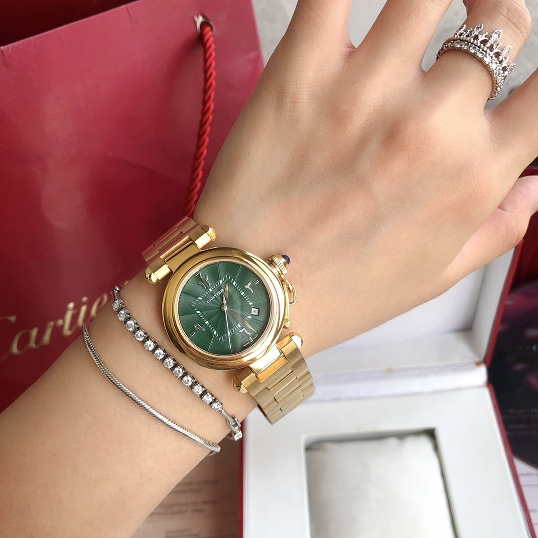 Panthere De Cartie Quartz Pink Gold Case