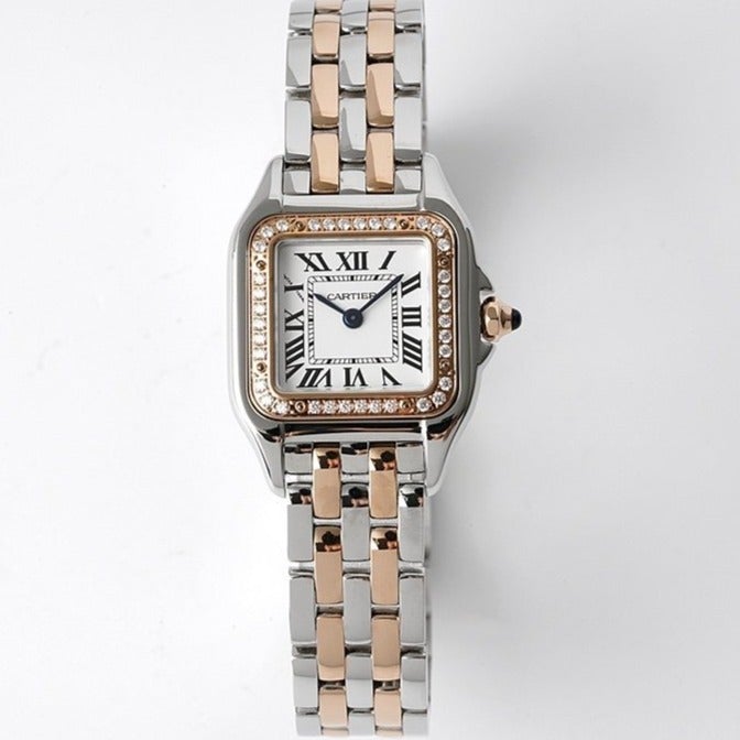 Panthere De Cartie Quartz Pink Gold Case