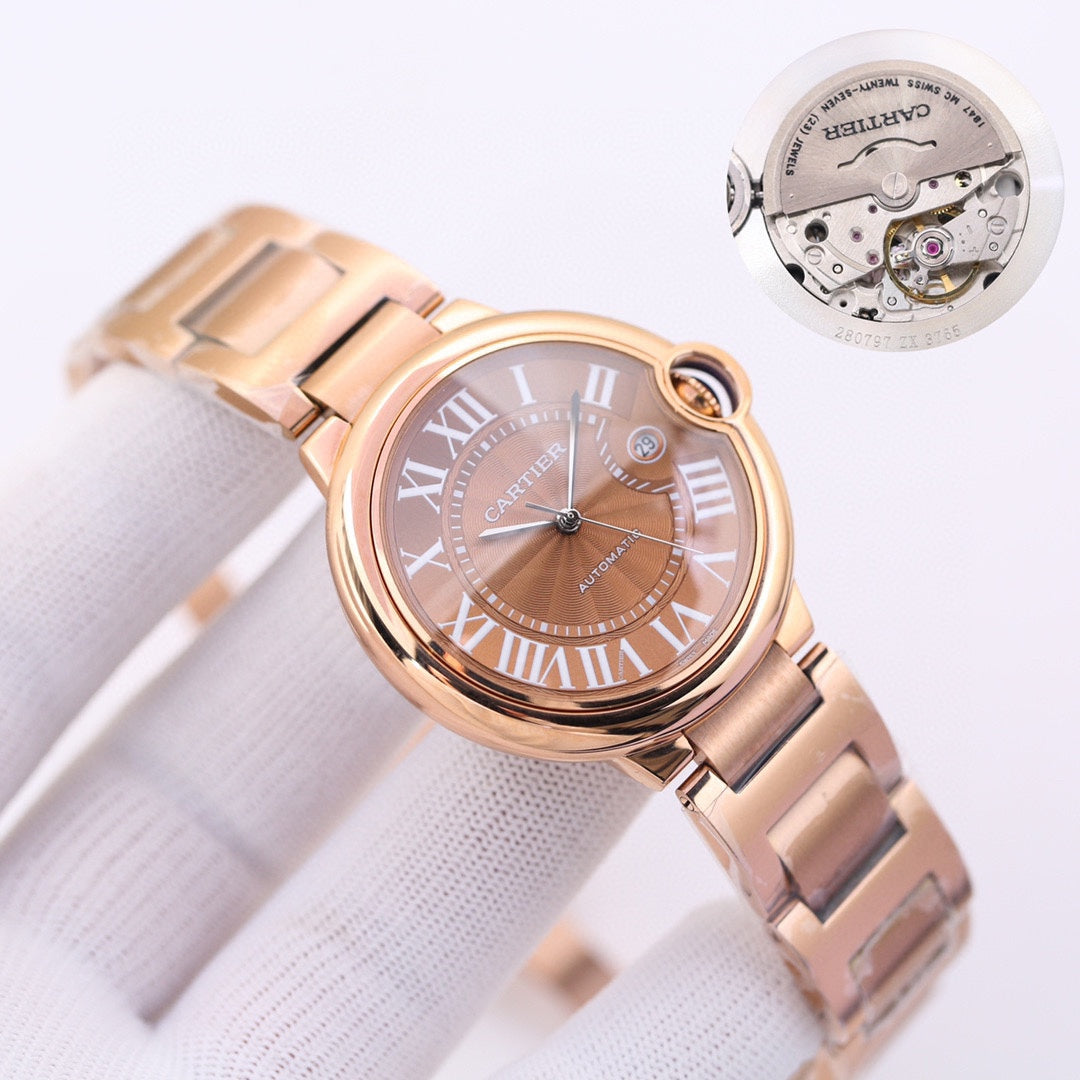 Panthere De Cartie Quartz Pink Gold Case