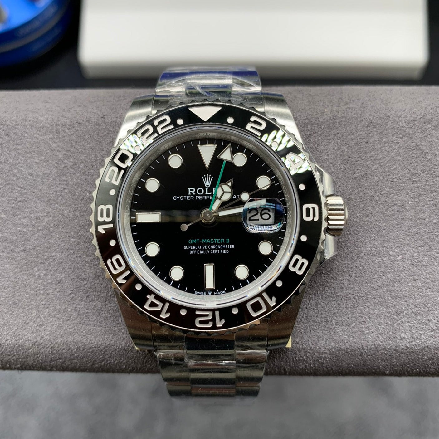 GMT-MASTER II CUSTOM BLACK BEZEL BLACK DIAL