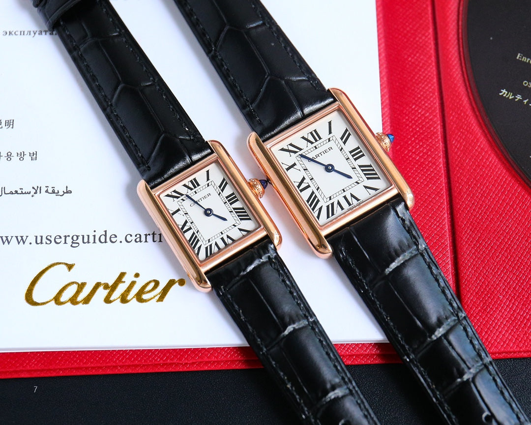 Panthere De Cartie Quartz Pink Gold Case