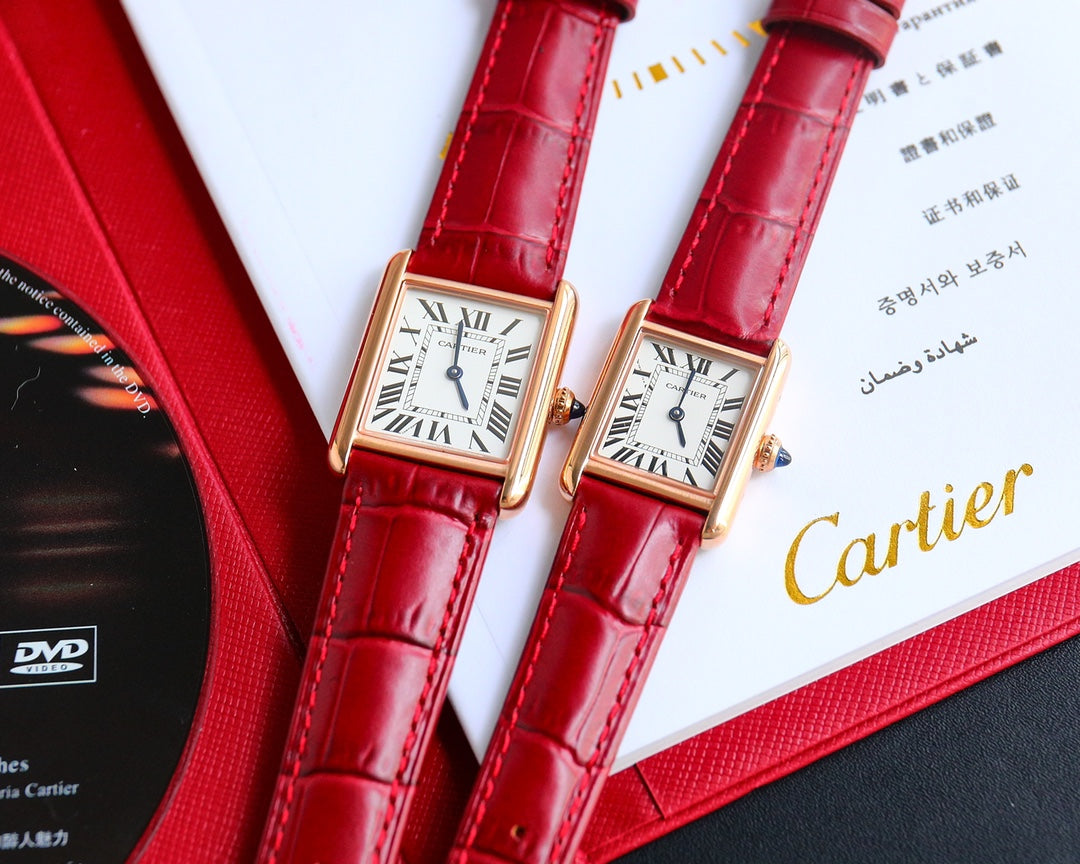 Panthere De Cartie Quartz Pink Gold Case