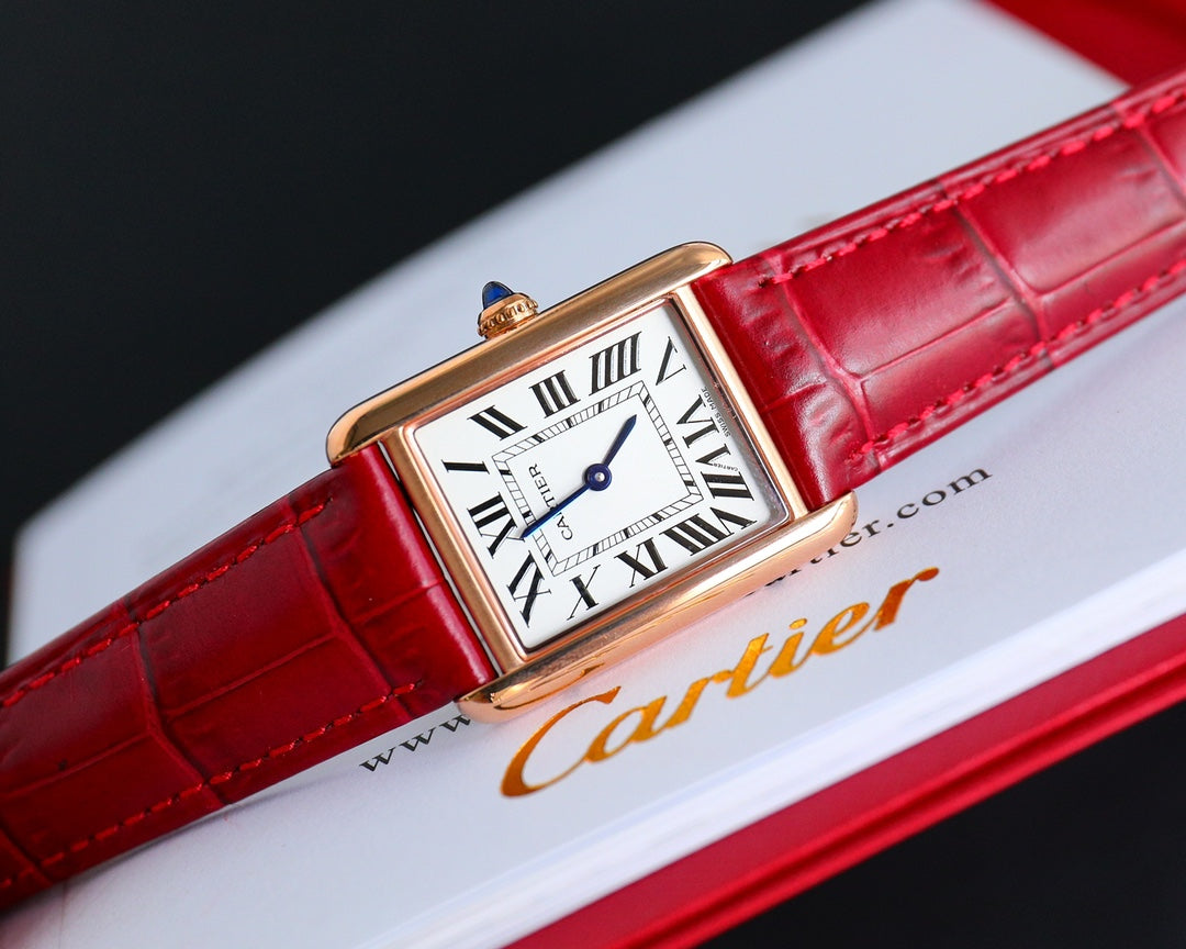 Panthere De Cartie Quartz Pink Gold Case