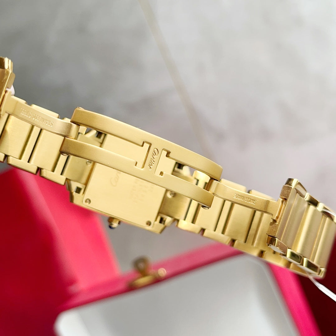 Panthere De Cartie Quartz Pink Gold Case