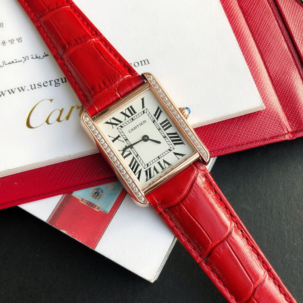 Panthere De Cartie Quartz Pink Gold Case