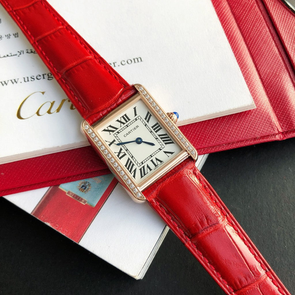 Panthere De Cartie Quartz Pink Gold Case