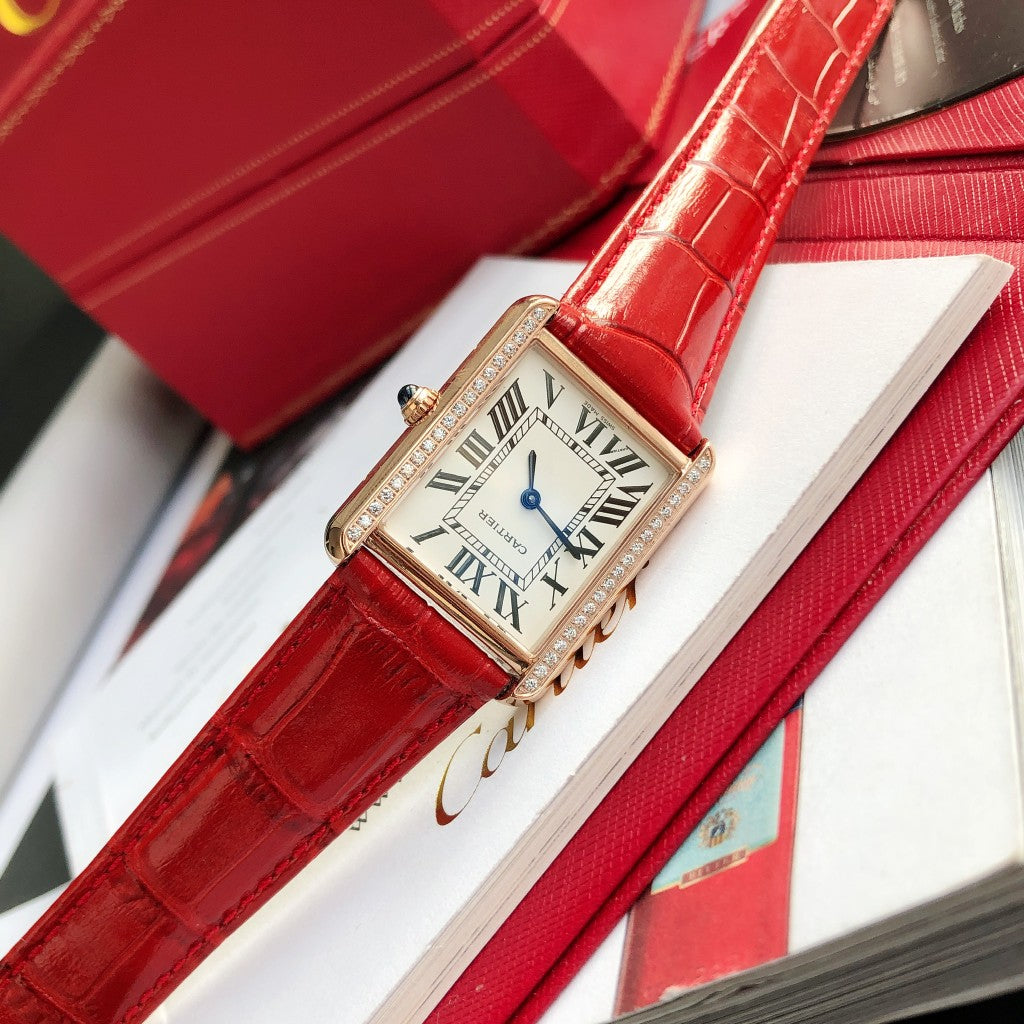 Panthere De Cartie Quartz Pink Gold Case