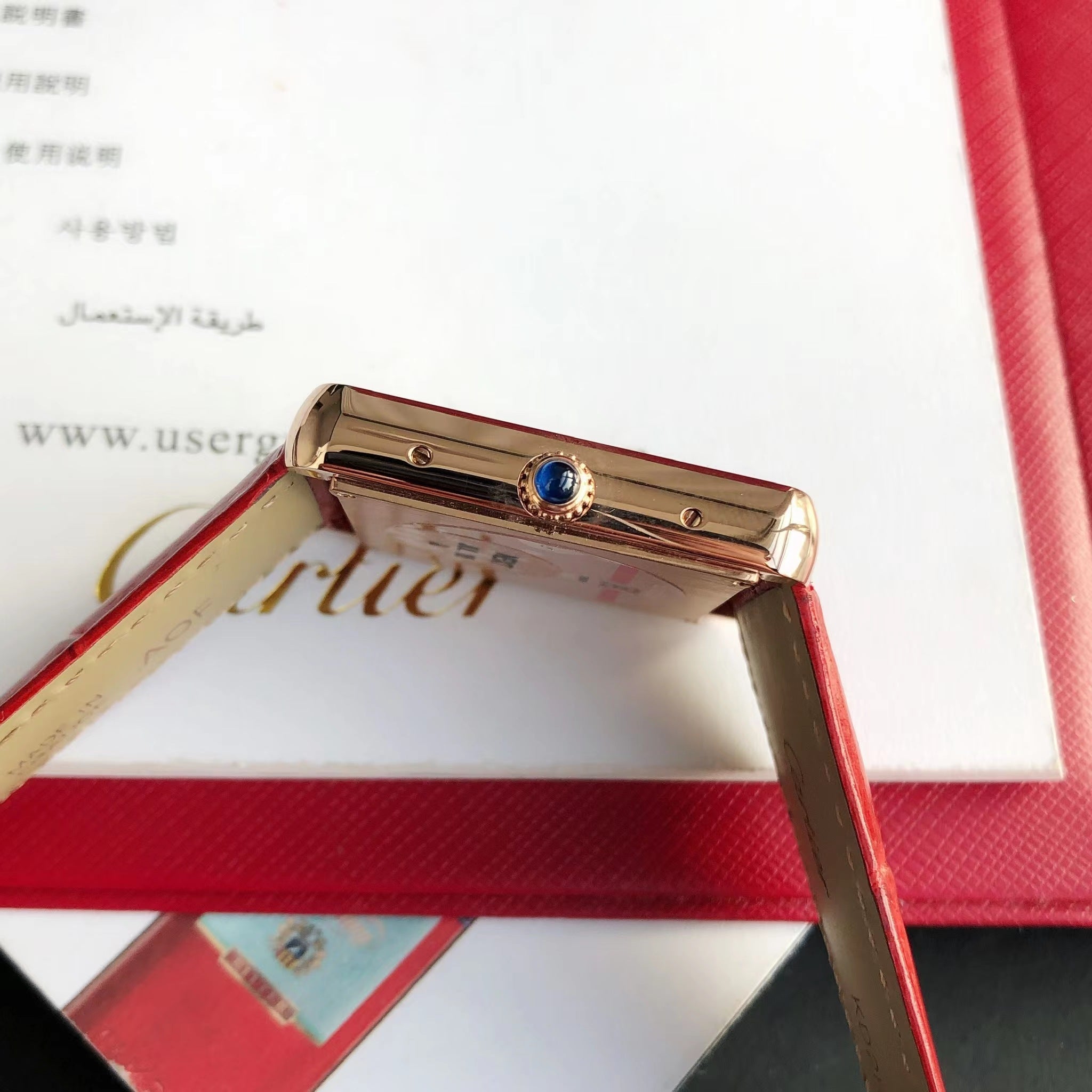 Panthere De Cartie Quartz Pink Gold Case