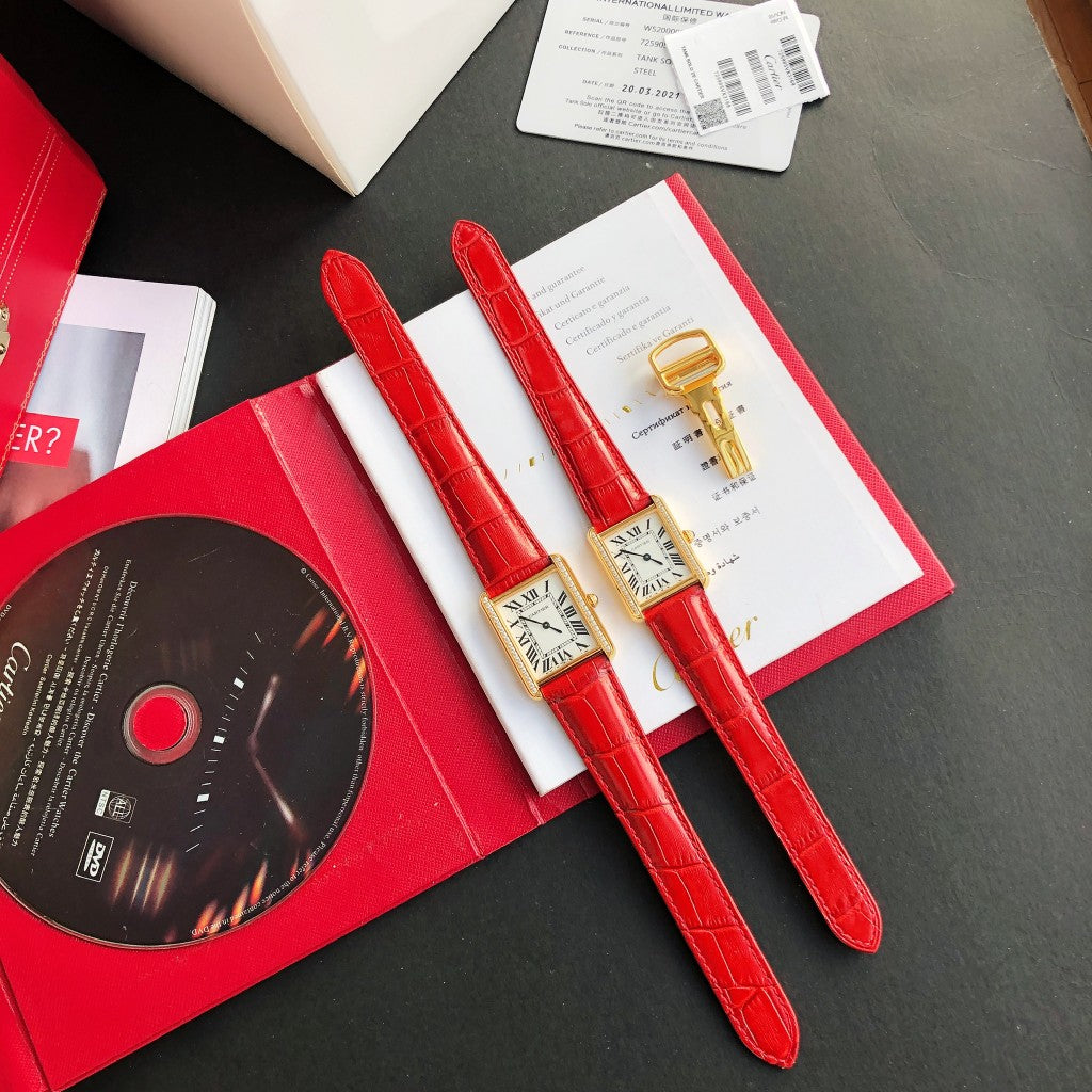 Panthere De Cartie Quartz Pink Gold Case