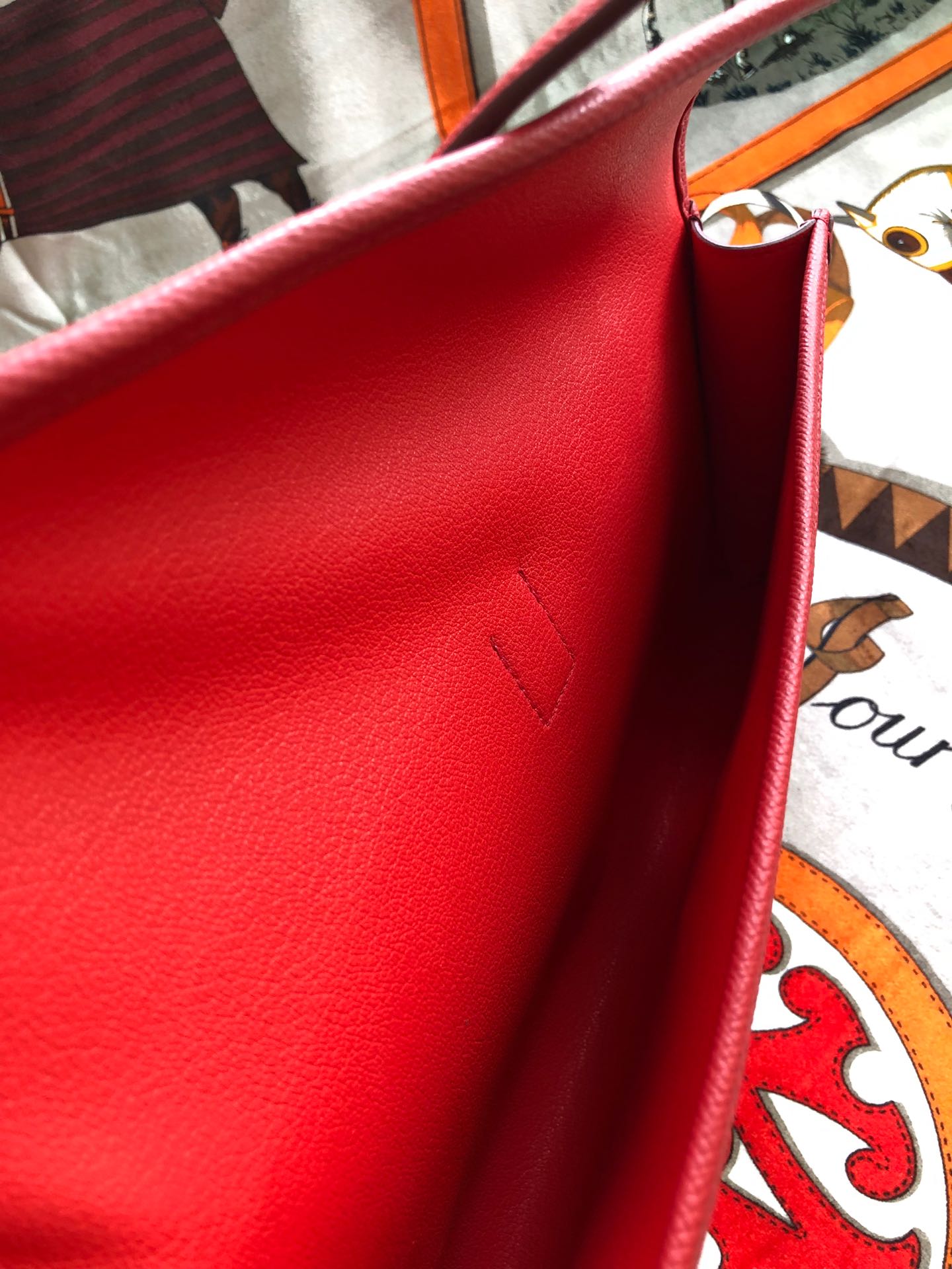 Richelieu Wallet 19 In Classic Red Goyardine Canvas