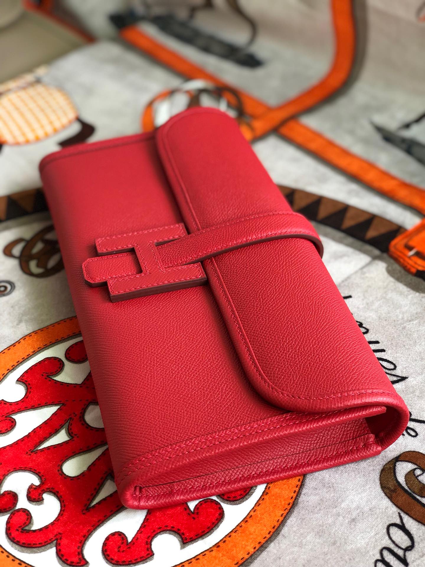 Richelieu Wallet 19 In Classic Red Goyardine Canvas