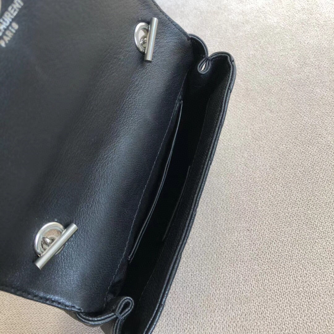 YSL Chevron Monogram Classic Baby Chain Bag