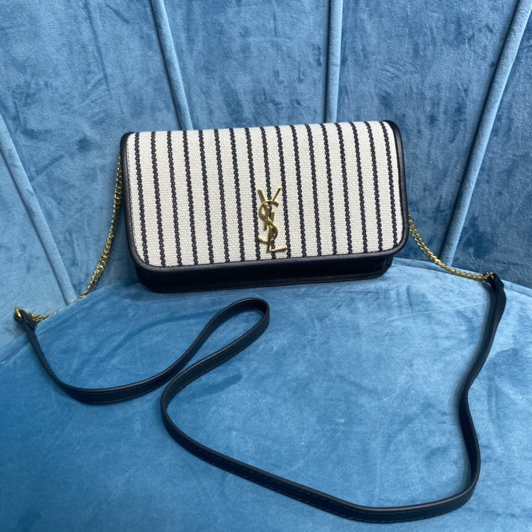 YSL CASSANDRE PHONE HOLDER WITH STRAP