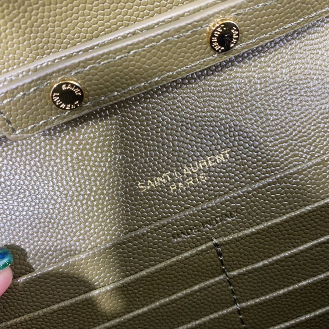 YSL CASSANDRE MATELASSÉ CHAIN WALLET