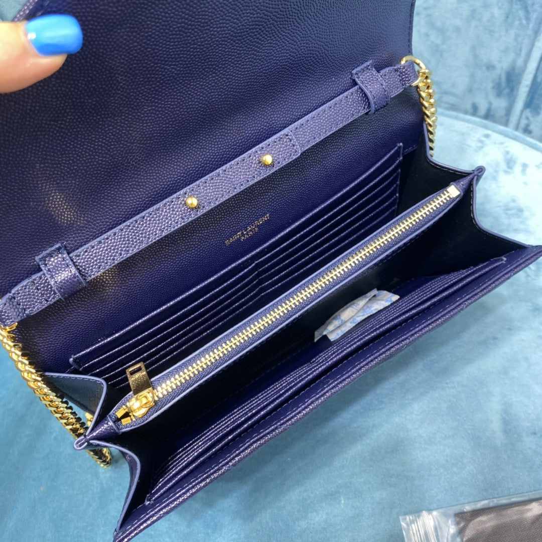 YSL CASSANDRE MATELASSÉ CHAIN WALLET