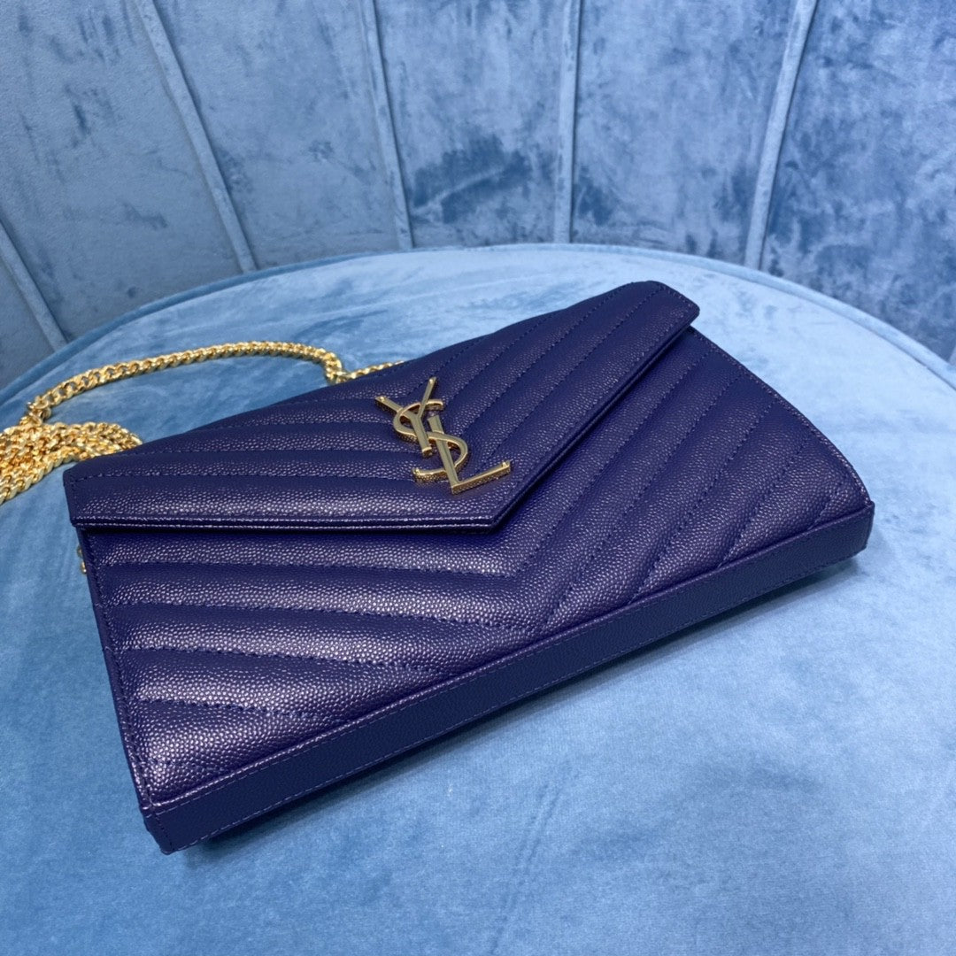 YSL CASSANDRE MATELASSÉ CHAIN WALLET