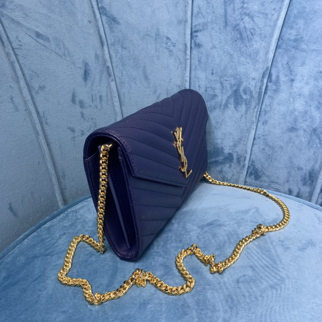 YSL CASSANDRE MATELASSÉ CHAIN WALLET