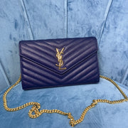 YSL CASSANDRE MATELASSÉ CHAIN WALLET