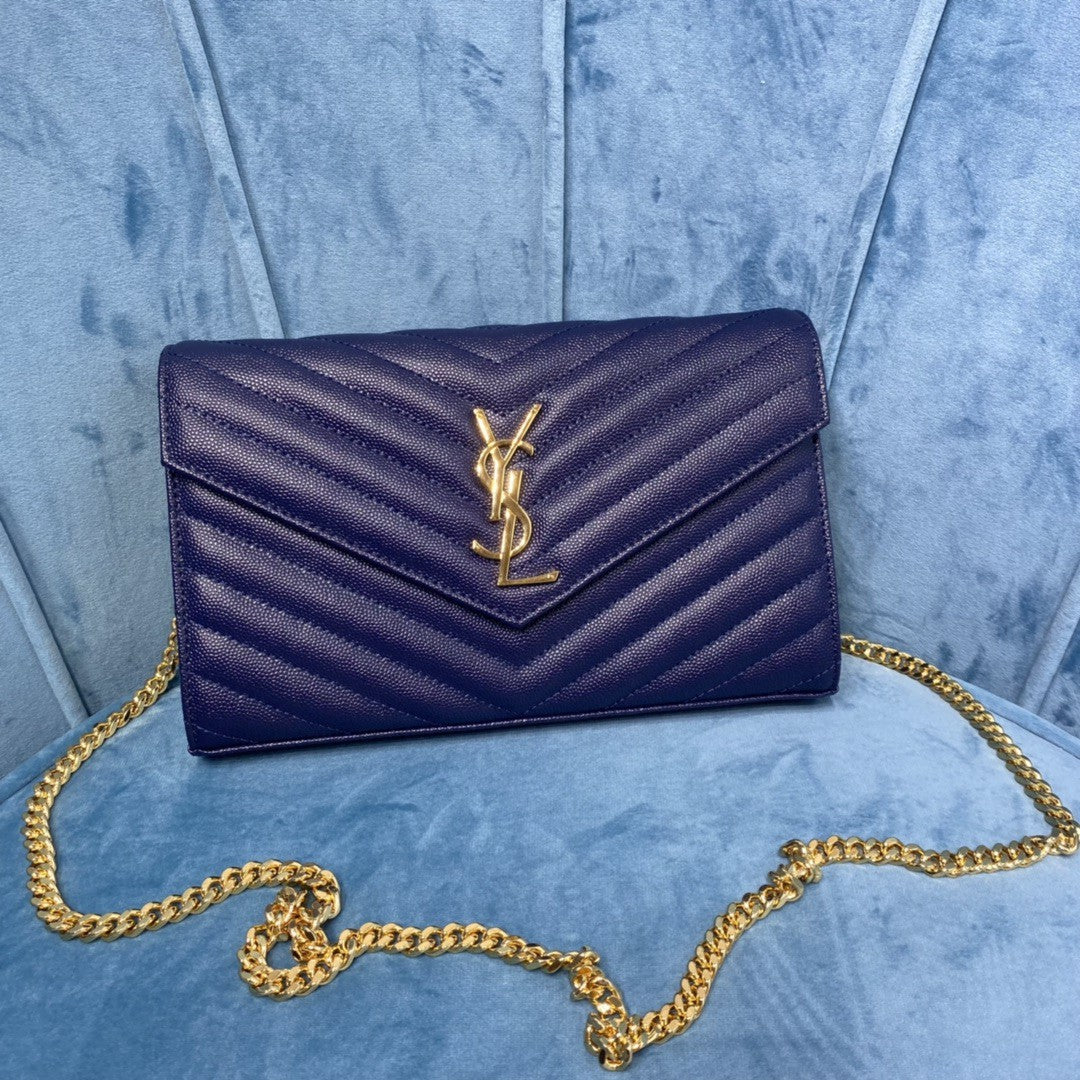 YSL CASSANDRE MATELASSÉ CHAIN WALLET