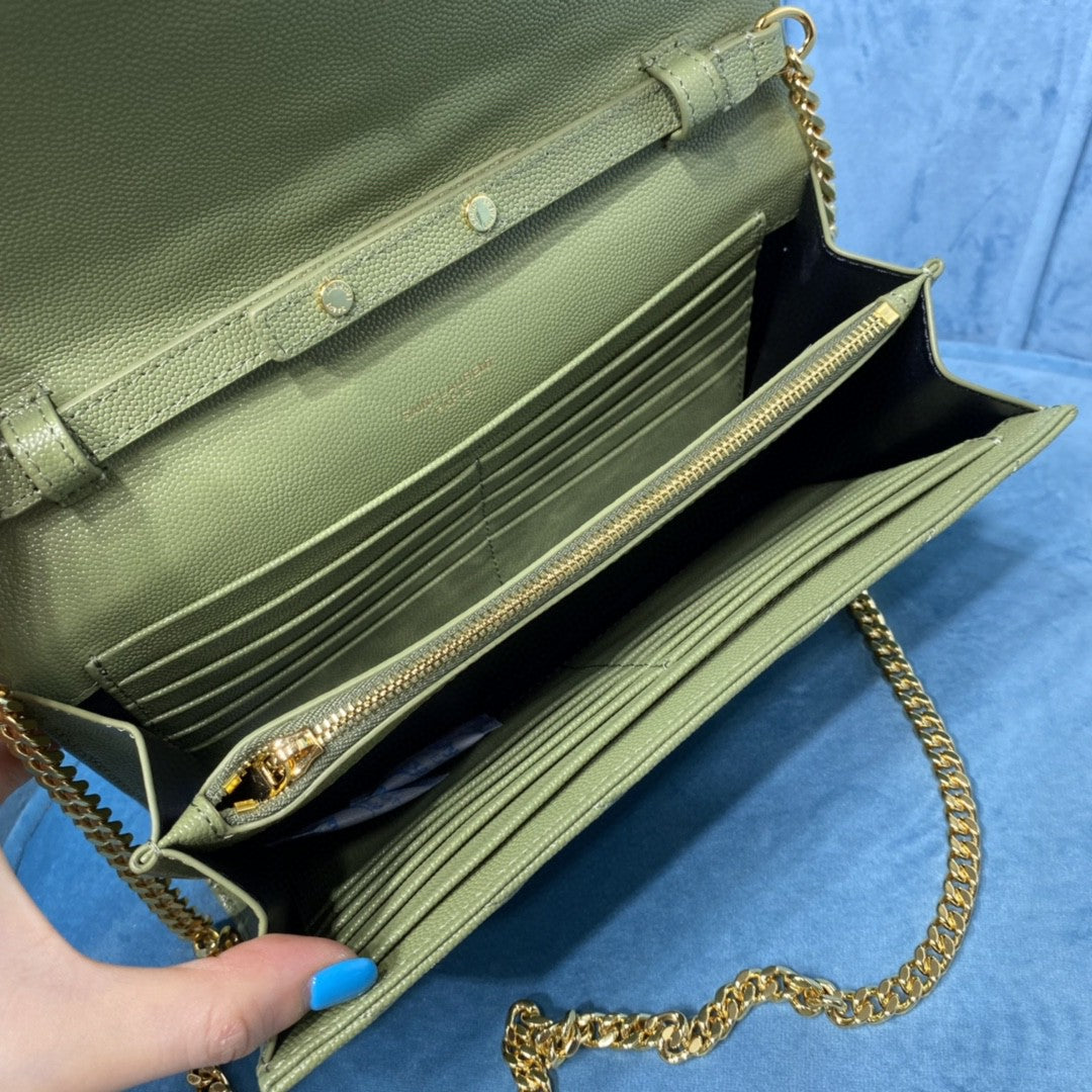 YSL CASSANDRE MATELASSÉ CHAIN WALLET