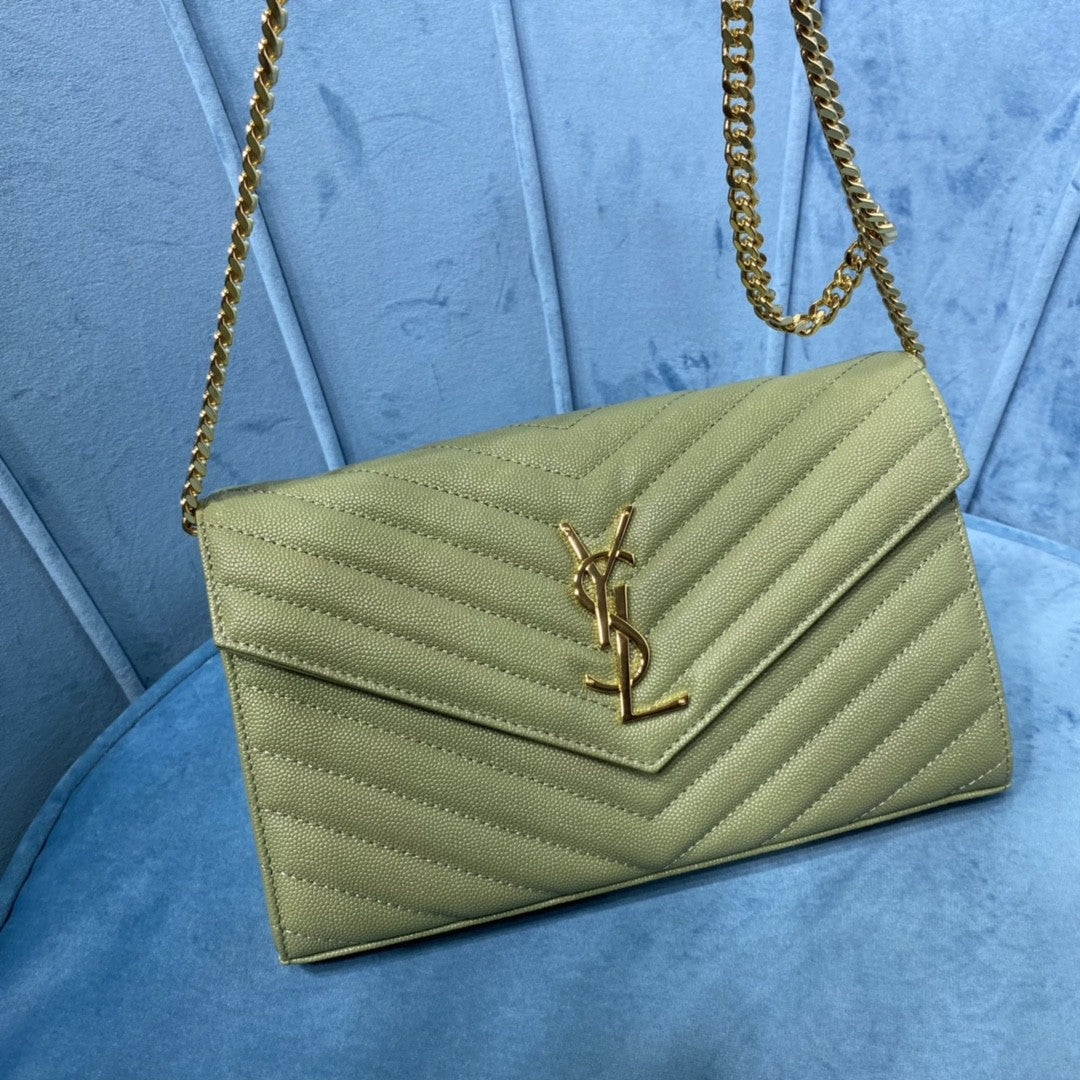 YSL CASSANDRE MATELASSÉ CHAIN WALLET