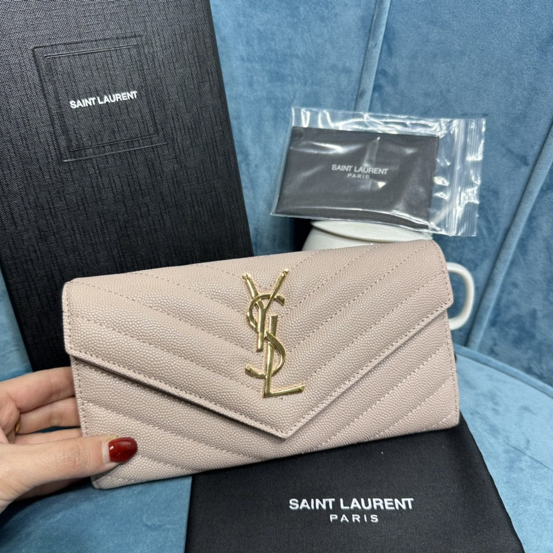 YSL CASSANDRE MATELASSÉ LARGE FLAP WALLET