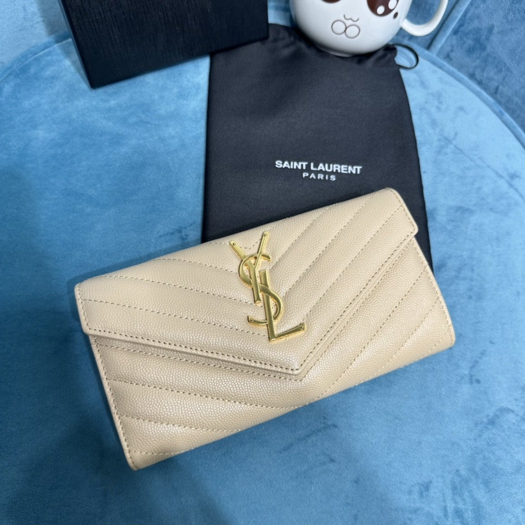YSL CASSANDRE MATELASSÉ LARGE FLAP WALLET
