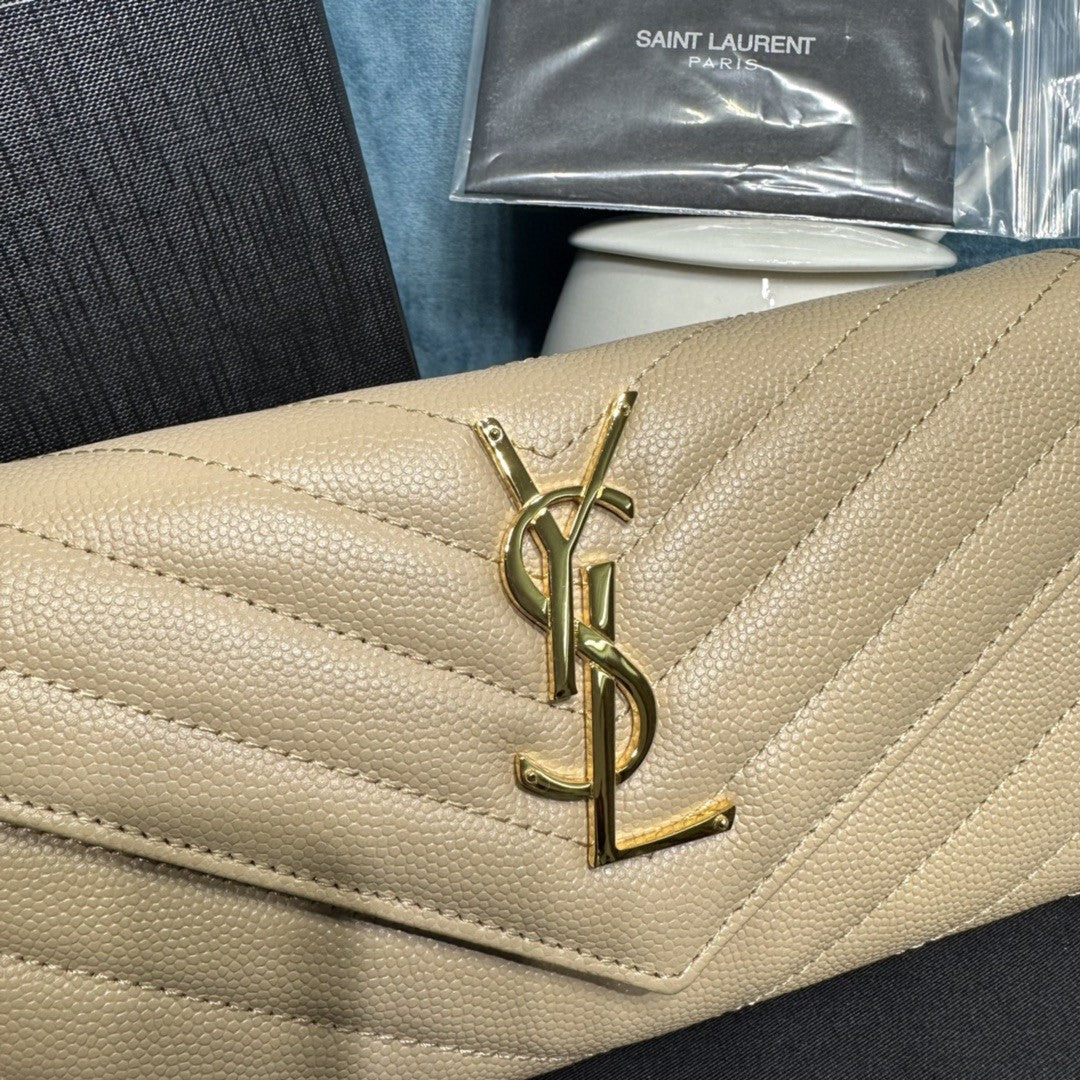 YSL CASSANDRE MATELASSÉ LARGE FLAP WALLET
