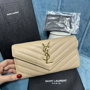 YSL CASSANDRE MATELASSÉ LARGE FLAP WALLET
