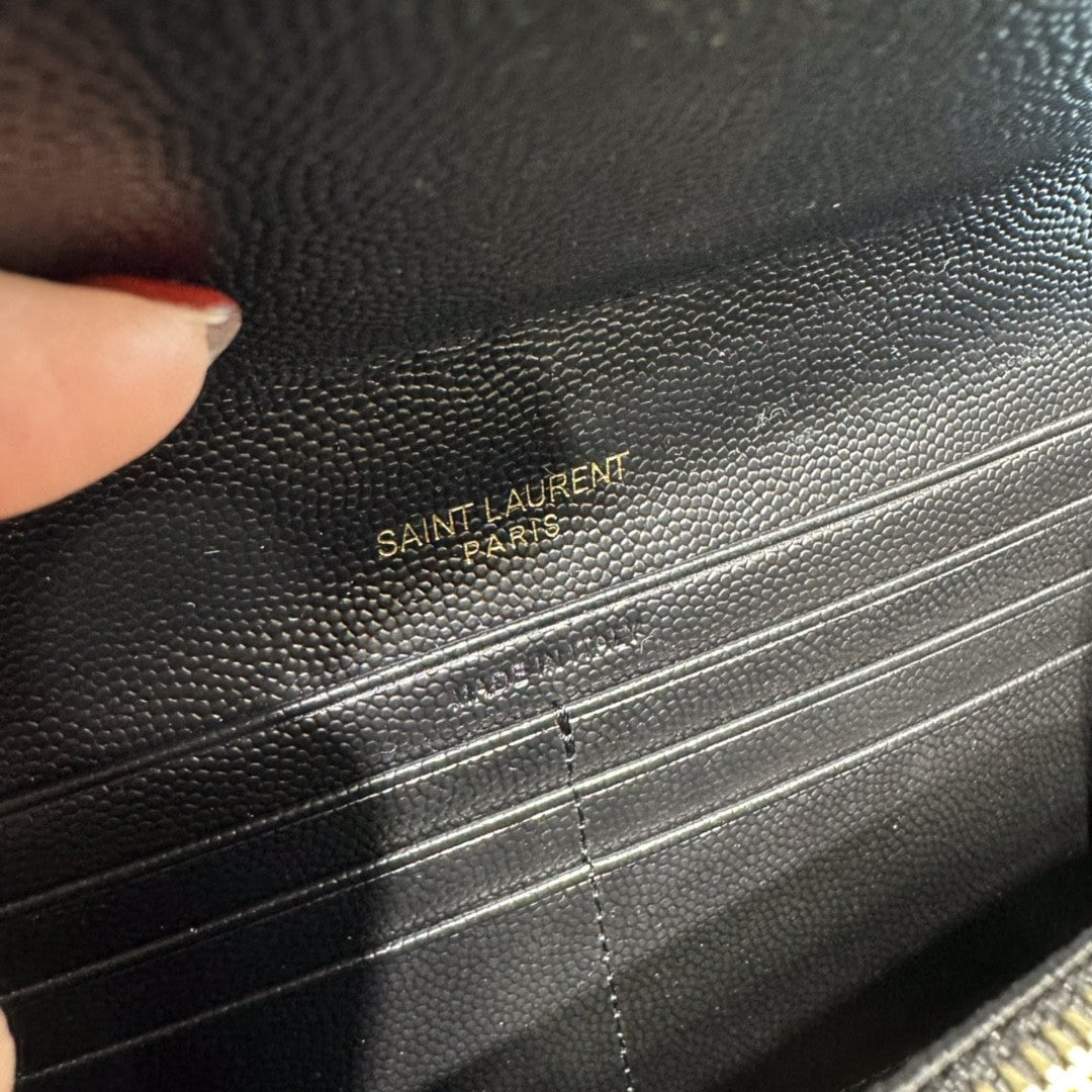 YSL CASSANDRE MATELASSÉ LARGE FLAP WALLET